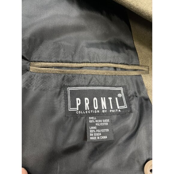 Pronti Olive Green Suit Jacket SKU 7534 Size XL - Picture 3 of 10